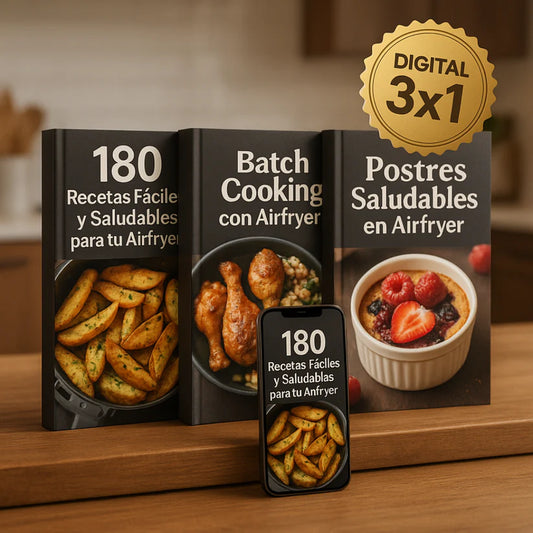Ahorra tiempo y dinero con este Combo 3x1 Recetas Airfryer